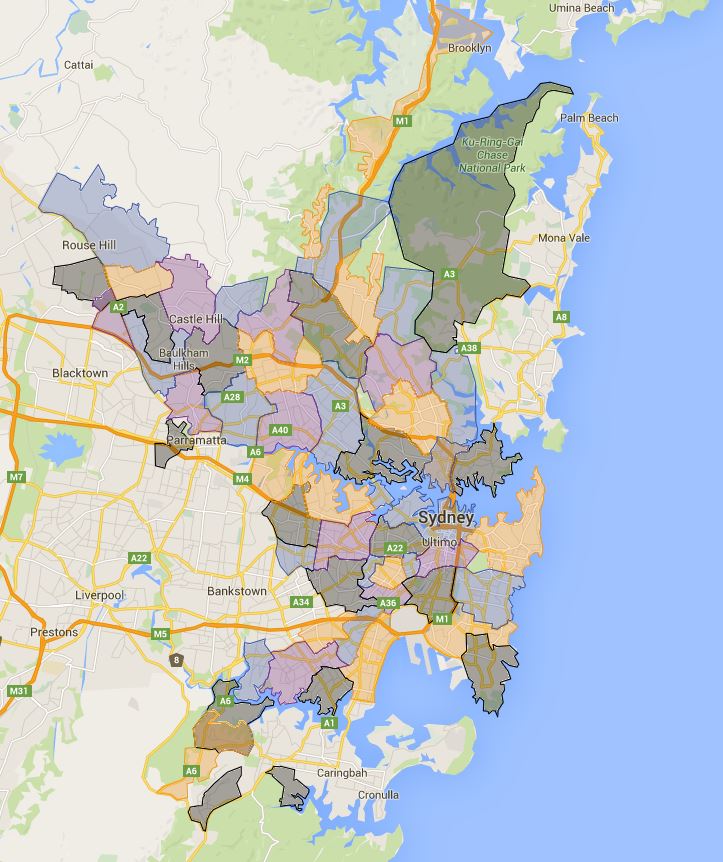 Sydney High School Catchment Map – Australian Public School Information