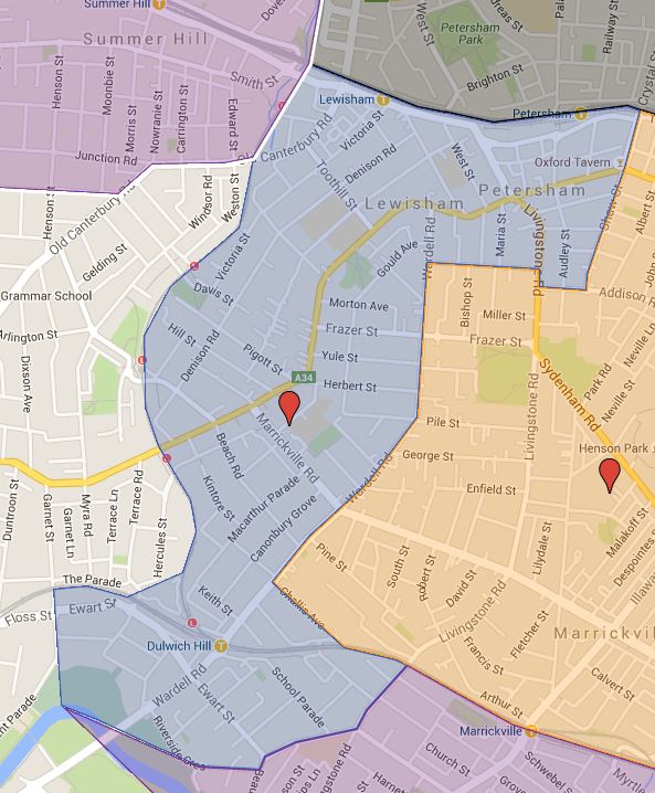 dulwich-high-school-of-visual-arts-and-design-catchment-map