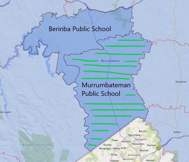 Murrumbateman Public School Catchment Map 2023 Update 768x659 